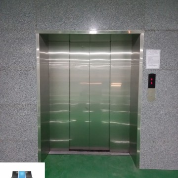 Thang Máy Tải Hàng Cửa Inox Tự Động Mở Tim