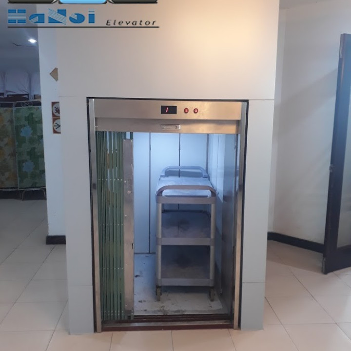 Thang Tải Thực Phẩm Loại Du Xe